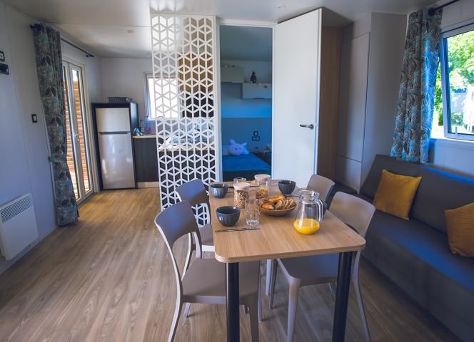 Mobilheim Wohnzimmer