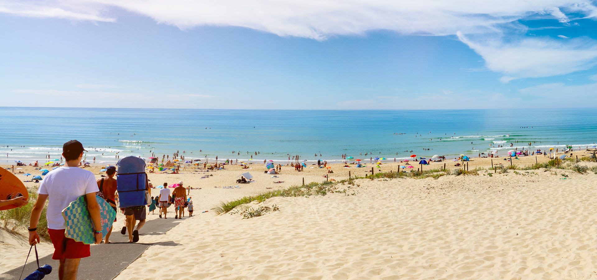 Plage des Landes, Surfer