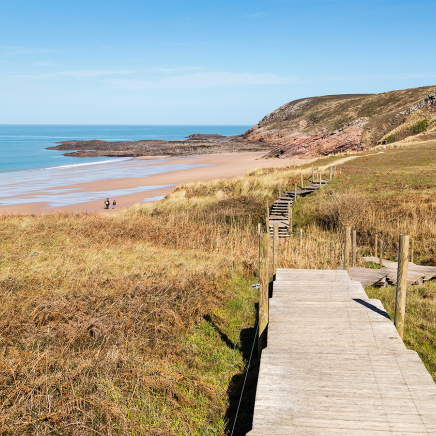 Gezeitenstrand in der Bretagne