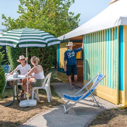 Campingplatz La Dranse Thonon-les-Bains Genfersee