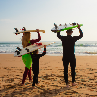 Familiensurfen