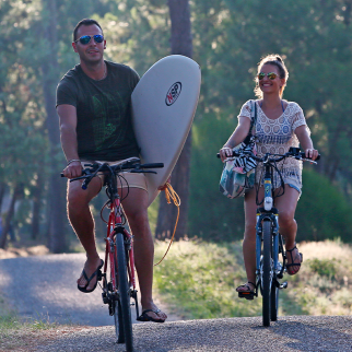 Fahrrad Surfen