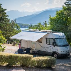 Campingplatz Baie de la Chapelle Chorges Alpes-du-Sud Lac de Serre-Ponçon